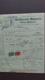 Oude factuur. De Nieuwe Molens Gent-Brugge uit 1941, Ophalen of Verzenden