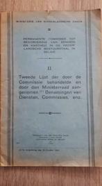 Lijst 2  Bedrijfshistorie* UIt 1933 Post , Spoorwegen ,de Bu, Ophalen of Verzenden