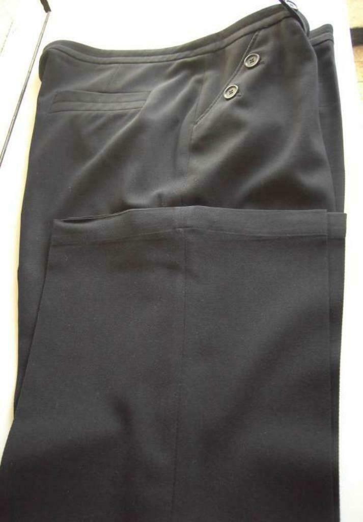 Zwarte geklede broek - Puppick Lana - maat 48., Kleding | Dames, Broeken en Pantalons, Zo goed als nieuw, Maat 46/48 (XL) of groter