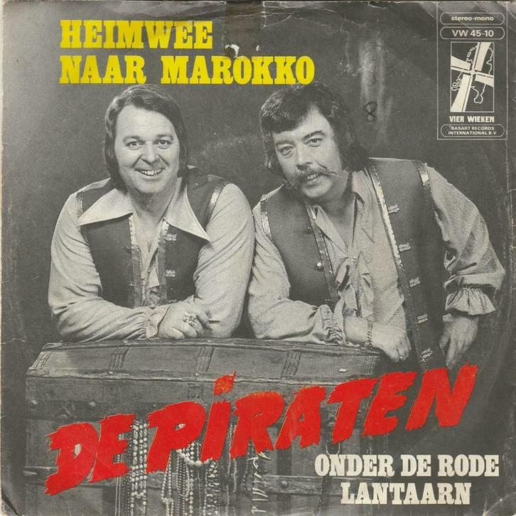 45T: De Piraten: Heimwee naar Marokko, Cd's en Dvd's, Vinyl | Nederlandstalig, Overige formaten, Ophalen of Verzenden