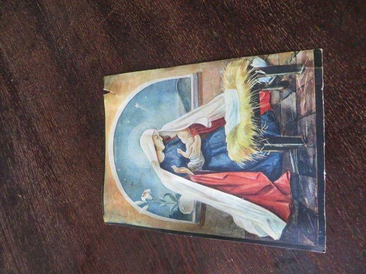 Oud bidprent Kerstmis in 1938 op HEIDE door Rector M.VAN ES, Verzamelen, Bidprentjes en Rouwkaarten, Bidprentje, Ophalen of Verzenden