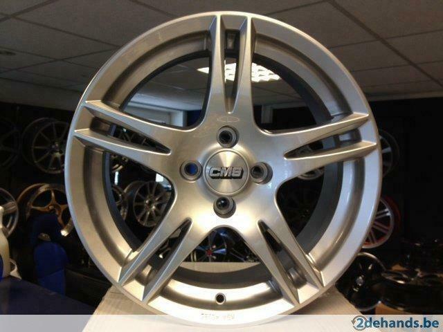 NIEUWE 16 inch 4x100 hyper zilver CMS alu sportvelgenset, Auto-onderdelen, Banden en Velgen, Velg(en), Nieuw, Ophalen of Verzenden