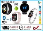 Smart Watches IOS & Android Horloges Voor iPhone Samsung LG, Verzenden, Zwart, Nieuw, Waterdicht