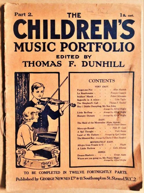 The Children's Music Portfolio, Part 2 - 1922 - Partituren, Boeken, Muziek, Gelezen, Algemeen, Ophalen of Verzenden