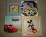 Drie schilderijtjes met verschillende Disney-figuren., Verzamelen, Sneeuwwitje of Doornroosje, Ophalen of Verzenden, Plaatje of Poster