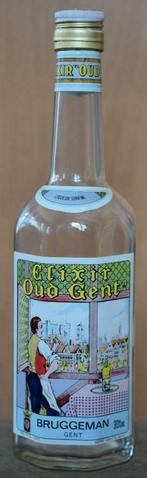 vintage fles elixir "Oud Gent", Bruggeman, Verzamelen, Glas en Drinkglazen, Overige typen, Gebruikt, Ophalen of Verzenden