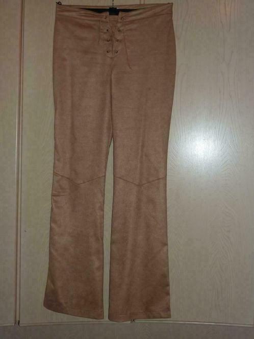 pantalon imitation daim et pantalon pied de poule, Kleding | Dames, Broeken en Pantalons, Zo goed als nieuw, Maat 38/40 (M), Overige kleuren