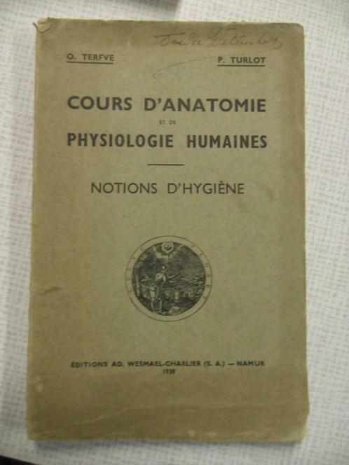 cours d'anatomie et de physiologie humaines 1939, Boeken, Studieboeken en Cursussen, Ophalen of Verzenden