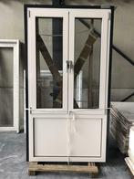 Aluminium pui met 2 draaikiep ramen ral 9001, Nieuw, Raamkozijn, 75 tot 150 cm, Inclusief glas