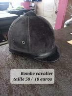 Bombe de cavalier noir taille 58 ( occasion ), Animaux & Accessoires, Enlèvement, Utilisé, Bombe
