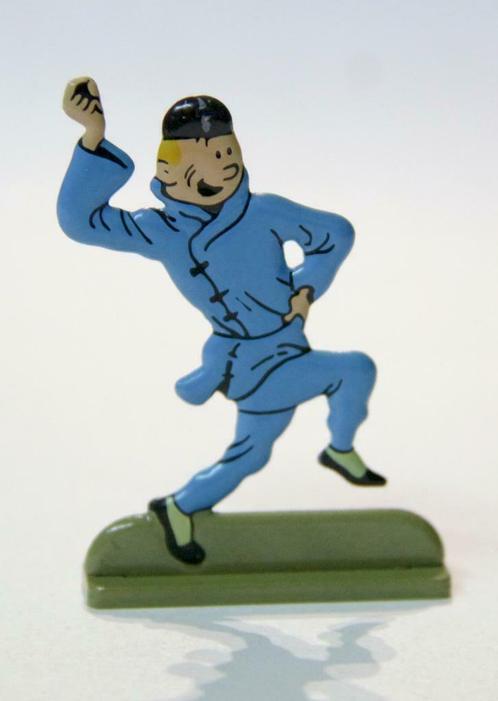 Figurine_TINTIN_Le lotus bleu et Tintin au Tibet, Collections, Personnages de BD, Comme neuf, Statue ou Figurine, Tintin, Enlèvement ou Envoi