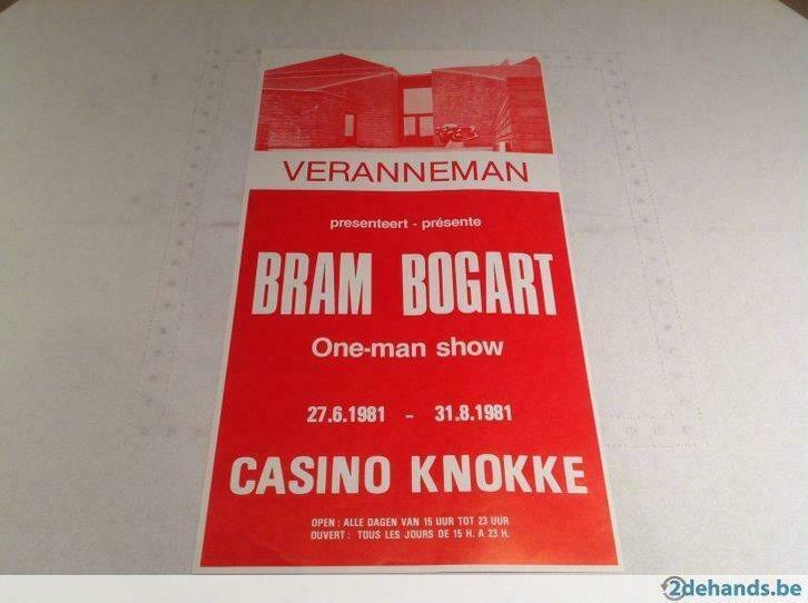 Bram Bogart poster casino Knokke, Antiek en Kunst, Kunst | Overige Kunst