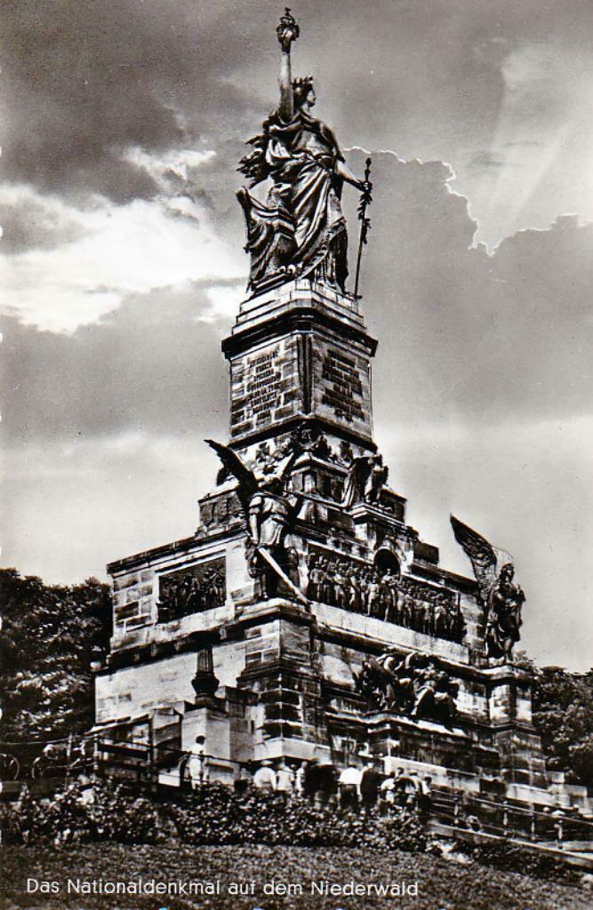 Postkaarten NIEDERWALD  DENKMAL., Verzamelen, Postkaarten | Buitenland, Ongelopen, Duitsland, 1940 tot 1960, Ophalen of Verzenden
