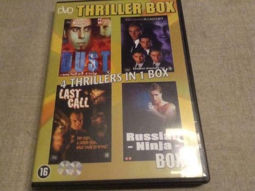 DVD Thriller Box, Cd's en Dvd's, Dvd's | Horror, Overige genres, Vanaf 16 jaar, Ophalen of Verzenden