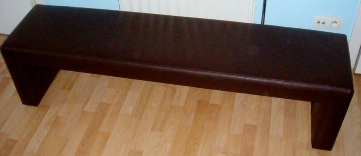 Banquette Revor, Look cuir, de 3-4 places (160 X 41 X 42 cm), Huis en Inrichting, Zetels | Zetels, Leer, Ophalen