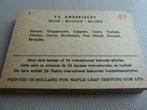 Anderlecht 1959, Van Himst, Jurion.. Maple Leaf Gum, 9 x 6cm, Collections, Affiche, Image ou Autocollant, Utilisé, Enlèvement ou Envoi