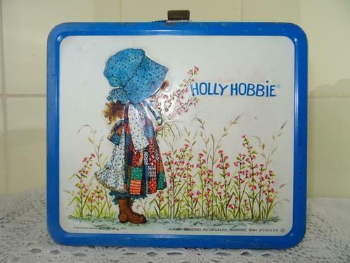 Holly Hobbie Vintage metalen lunchbox Alladin curiosa 1972, Antiek en Kunst, Curiosa en Brocante, Ophalen of Verzenden