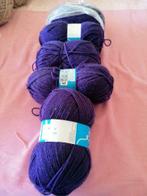 5oog laine mauve à tricoter