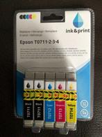Nieuwe Inkt Epson t0711 2 3 4, Computers en Software, Printerbenodigdheden, Nieuw, Ophalen of Verzenden
