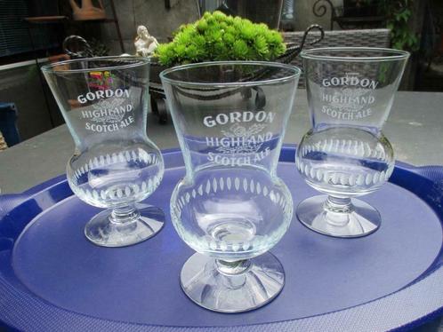 3 Gordon Scotch bierglazen, Huis en Inrichting, Keuken | Servies, Nieuw, Glas of Glazen, Glas, Ophalen