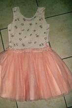 zalmkleurig zomerkleedje mt 128, Enlèvement, Utilisé, Fille, Robe ou Jupe