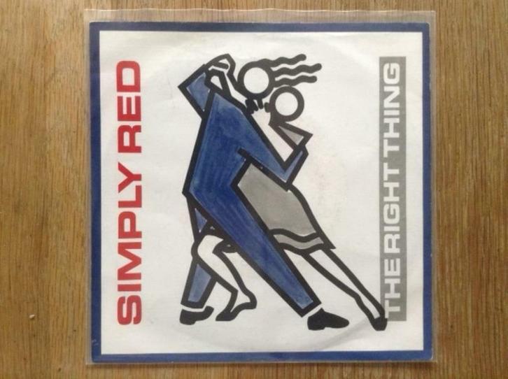 single simply red, Cd's en Dvd's, Vinyl Singles, Single, Pop, 7 inch, Ophalen of Verzenden