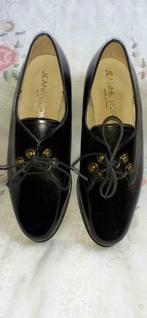 Chaussures dame cuir noir  plate à lacets pt 36 (ref n 14), Kleding | Dames, Ophalen of Verzenden, Nieuw, Zwart