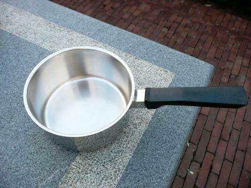 Steelpan Demeyere inox 18/10 inhoud 1 liter, Huis en Inrichting, Keuken | Potten en Pannen, Zo goed als nieuw, Overige typen, Inox