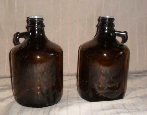 bruine kruiken retro landelijke styl / apotheekbokaal, Verzamelen, Wijnen, Gebruikt, Ophalen of Verzenden