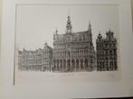 Grand place de Bruxelles faites par un artiste au crayon