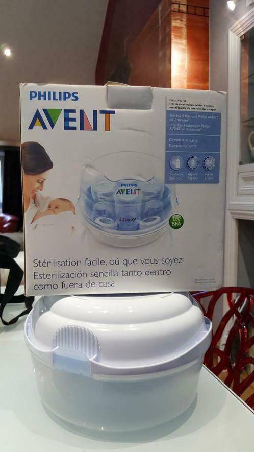 STERILISATEUR 4 biberons à MO à vapeur - AVENT - philips, Enfants & Bébés, Aliments pour bébé & Accessoires, Comme neuf, Stérilisateur