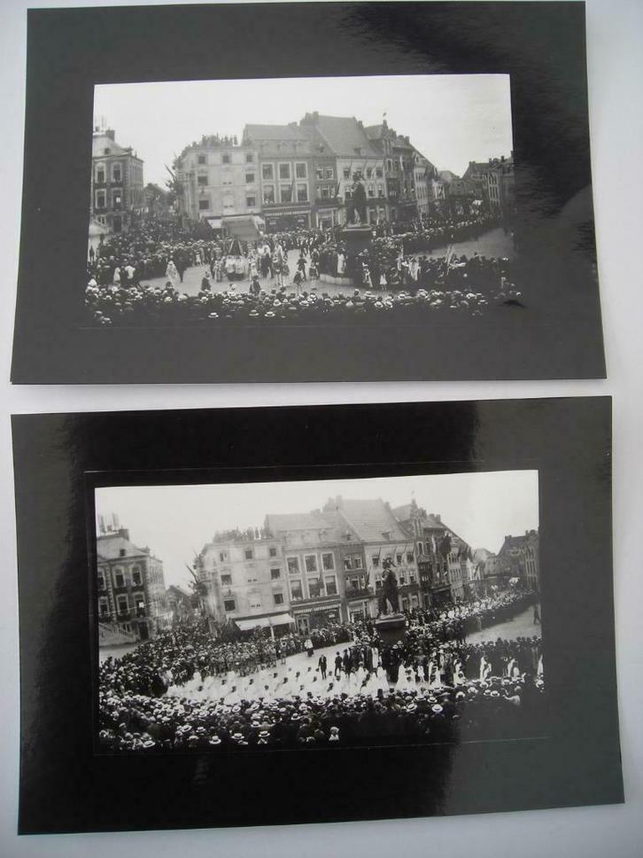 2 foto's Kroningsprocessie Tongeren, Verzamelen, Foto's en Prenten, Zo goed als nieuw, Foto, Overige onderwerpen, Voor 1940, Ophalen of Verzenden