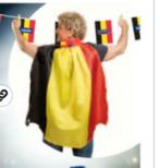 5x cape belgische vlag  - Rode Duivels, Verzamelen, Ophalen of Verzenden, Nieuw