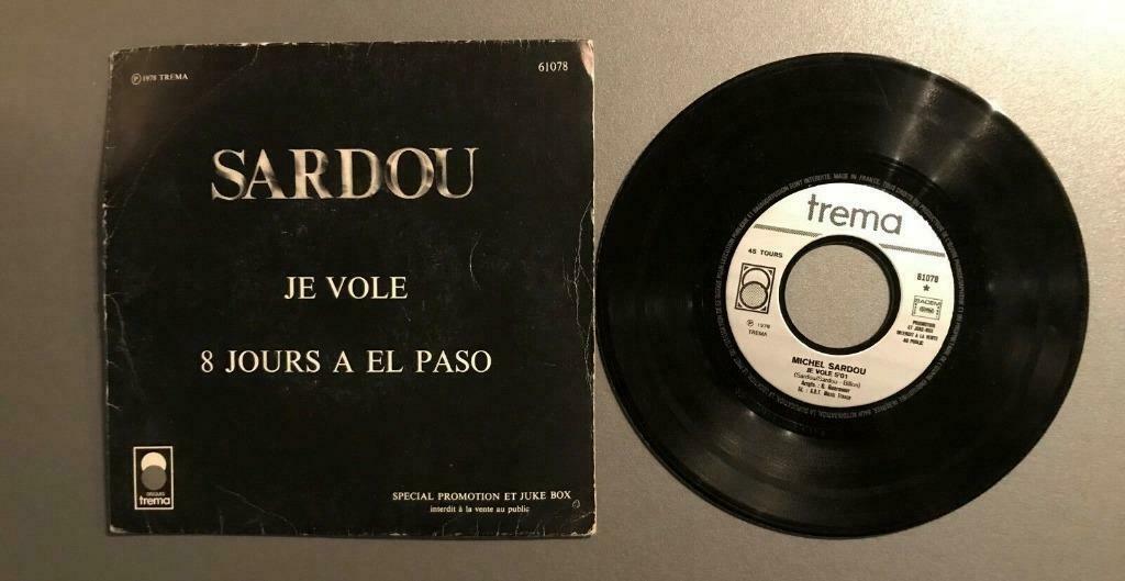 Vinyle de Michel Sardou, Ophalen of Verzenden, Gebruikt, Overige genres, Single