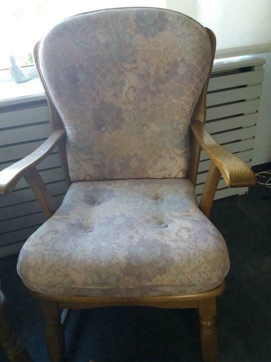 stoelen, Huis en Inrichting, Zetels | Zetels, Gebruikt, Eenpersoons, Hout, Stof, Ophalen