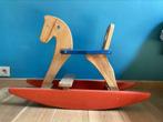 Cheval à bascule en bois massif, Enfants & Bébés, Jouets | Jouets en bois, Utilisé