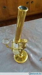 Antieke Bronzen Microscoop rond 1850, Antiek en Kunst, Ophalen of Verzenden