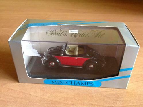 Minichamps 1/43 VW cox Hebmüller black/red réf 052130, Hobby & Loisirs créatifs, Voitures miniatures | 1:43, Comme neuf, Voiture