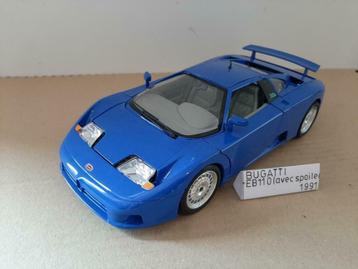 Bugatti EB 110 avec spoiler 1991 Burago sans boite, Hobby & Loisirs créatifs, Enlèvement ou Envoi, Comme neuf