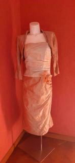 Avondjurk + bijpassend kort vestje maat 38, Enlèvement ou Envoi, Comme neuf, Taille 38/40 (M)