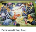 Gelukkige verjaardag Disney puzzel, Hobby en Vrije tijd, Legpuzzel