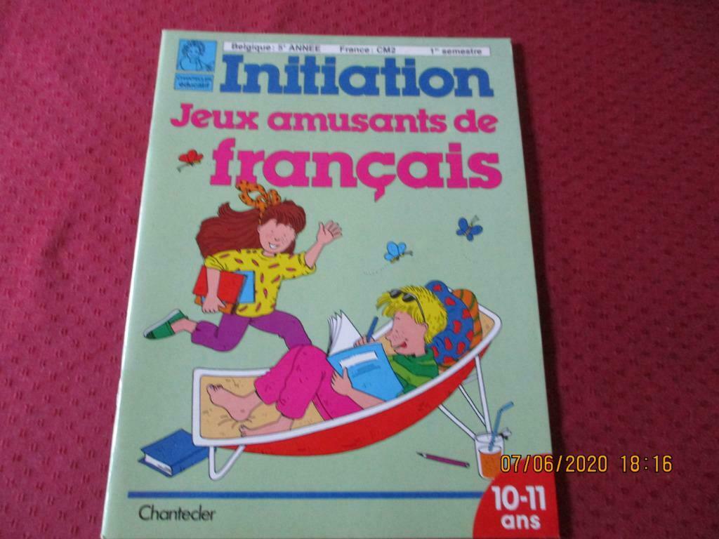 JEUX AMUSANTS DE FRANCAIS. 5e PRIMAIRE., Livres, Enlèvement ou Envoi, Comme neuf, Primaire, Français