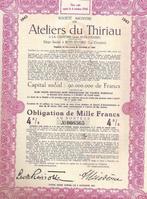 Ateliers du Thiriau - 1948, 1920 à 1950, Envoi