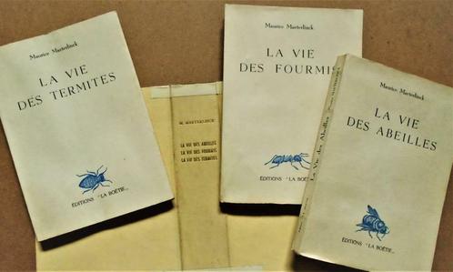 La Vie des Abeilles/-Termites/-Fourmis - 1947 - Maeterlinck, Boeken, Literatuur, Gelezen, België, Ophalen of Verzenden