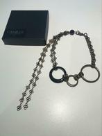 Collier en laiton, pierre noire de Camille Belgian Creation, Nieuw