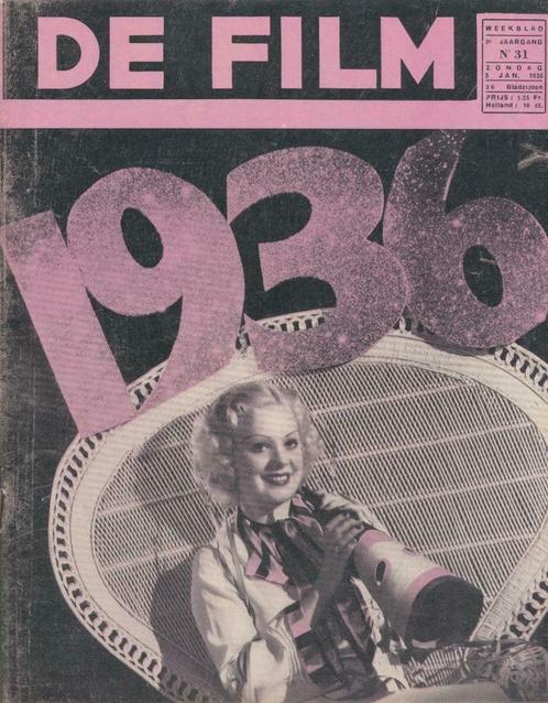 De Film (weekblad, jaargang 9, n° 31, 1936, Patria), Boeken, Tijdschriften en Kranten, Ophalen of Verzenden