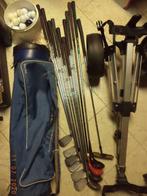 Golf: golfset:11 sticks, ballen, draagzak, caddy. Zéér goed!, Sport en Fitness, Golf, Ophalen of Verzenden, Gebruikt, Bal(len)