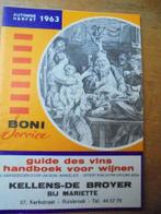 Mini foldertje"Handboek der wijnen" 1963   kruidenier 1601