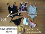 Lingerie sous vêtements sexy porte jarretelles bikinis, Ensemble, Enlèvement ou Envoi