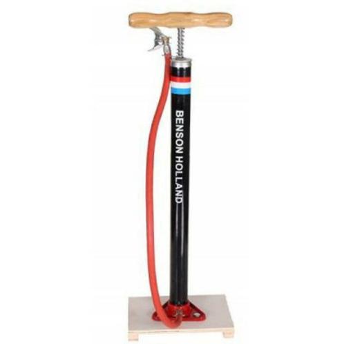 Fietspomp staand groot op houten plank, Fietsen en Brommers, Overige Fietsen en Brommers, Nieuw, Ophalen of Verzenden